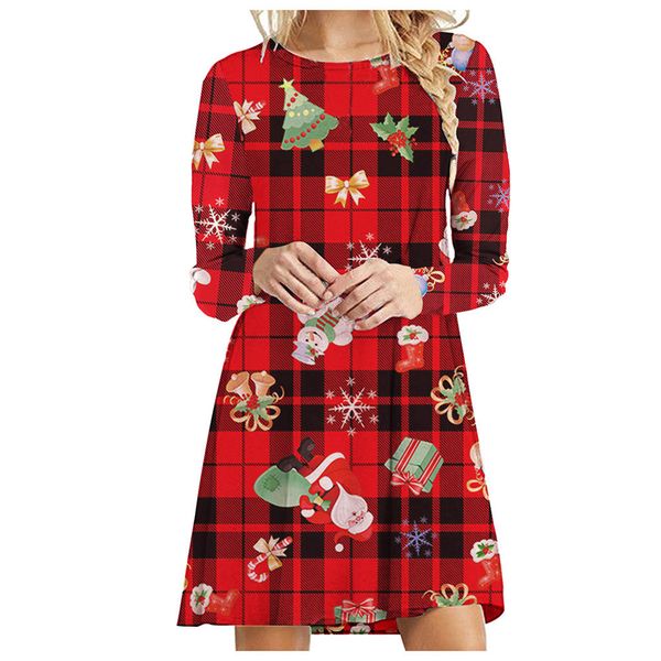 christmas autumn vintage dress women dress o-collar snowman gift box checker printed christmas long sleeve dresses vestidos#g1, Black;gray
christmas autumn vintage dress women dress o-collar snowman gift box checker printed christmas long sleeve dresses vestidos#g1, Black;gray