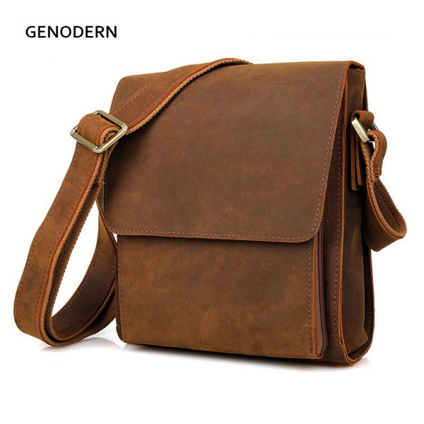 genodern crazy horse leather men messenger bag genuine leather shoulder bags for men casual cross body sling bag
genodern crazy horse leather men messenger bag genuine leather shoulder bags for men casual cross body sling bag