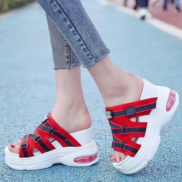 2020 women platform slippers outside casual wedges shoes for woman designers 10cm height increasing chunky slides beach sandals, Black
2020 women platform slippers outside casual wedges shoes for woman designers 10cm height increasing chunky slides beach sandals, Black