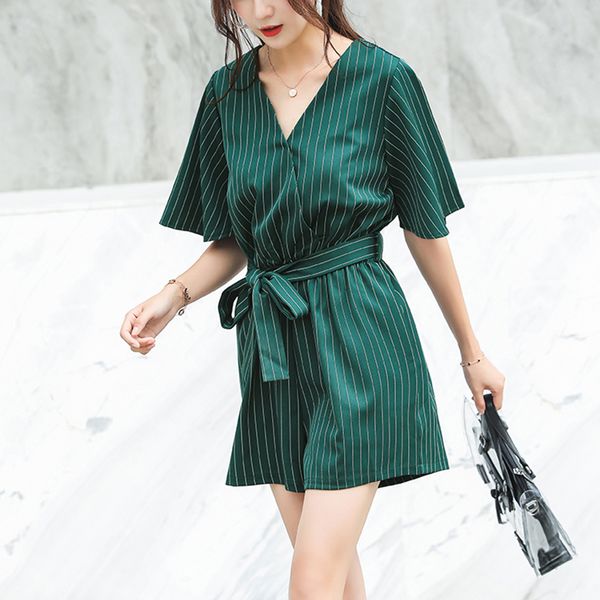 striped playsuit women overalls combinaison plus size rompers boho elegant summer playsuit v-neck high waist sashes casual, Black;white
striped playsuit women overalls combinaison plus size rompers boho elegant summer playsuit v-neck high waist sashes casual, Black;white