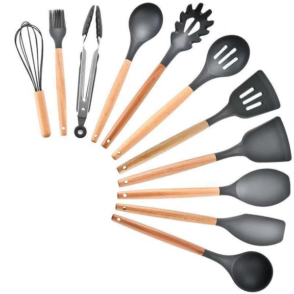 new silicone utensils set green cooking tools premium turner tongs spatula soup spoon non-stick shovel oil brush kitchenware
new silicone utensils set green cooking tools premium turner tongs spatula soup spoon non-stick shovel oil brush kitchenware