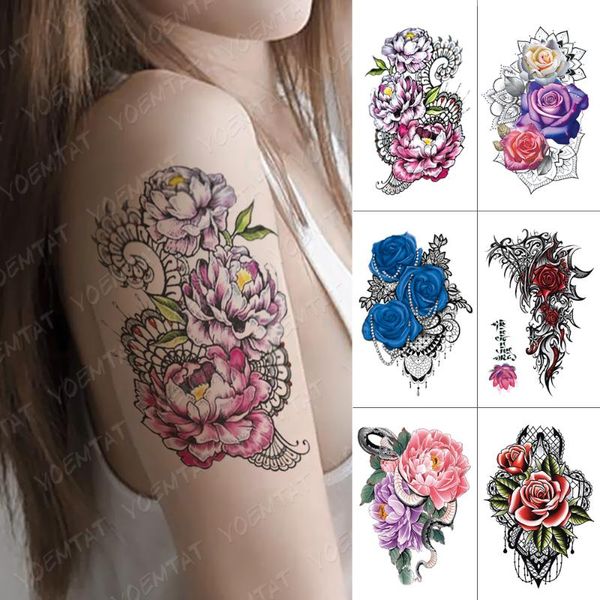 waterproof temporary tattoo sticker totem peony lace flash tattoos rose flower body art arm water transfer fake tatoo women men
waterproof temporary tattoo sticker totem peony lace flash tattoos rose flower body art arm water transfer fake tatoo women men