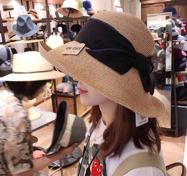 sun sunshade straw li hat japanese foldable bowknot sunscreen straw hat sunshade, Blue;gray
sun sunshade straw li hat japanese foldable bowknot sunscreen straw hat sunshade, Blue;gray