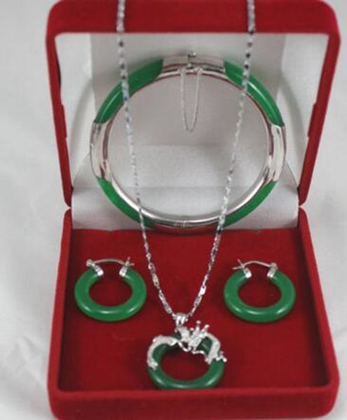 ¡nueva en la lista verde jadebangle pulsera colgante pendiente jades conjunto de joyas, Black
¡nueva en la lista verde jadebangle pulsera colgante pendiente jades conjunto de joyas, Black