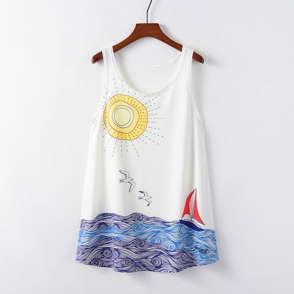 kaitingu spring summer women t shirt cartoon sea sailing print harajuku kawaii cute style long tank drop shipping, White
kaitingu spring summer women t shirt cartoon sea sailing print harajuku kawaii cute style long tank drop shipping, White