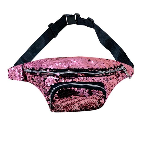 women bag shoulder waist chest bag fashion trendy outdoor sequined leather wild personality trend solid color h1
women bag shoulder waist chest bag fashion trendy outdoor sequined leather wild personality trend solid color h1