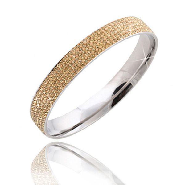 womens multi-color shining full crystal stainless steel wristband cuff bangle tennis bracelet 1 piece dropship, Black
womens multi-color shining full crystal stainless steel wristband cuff bangle tennis bracelet 1 piece dropship, Black