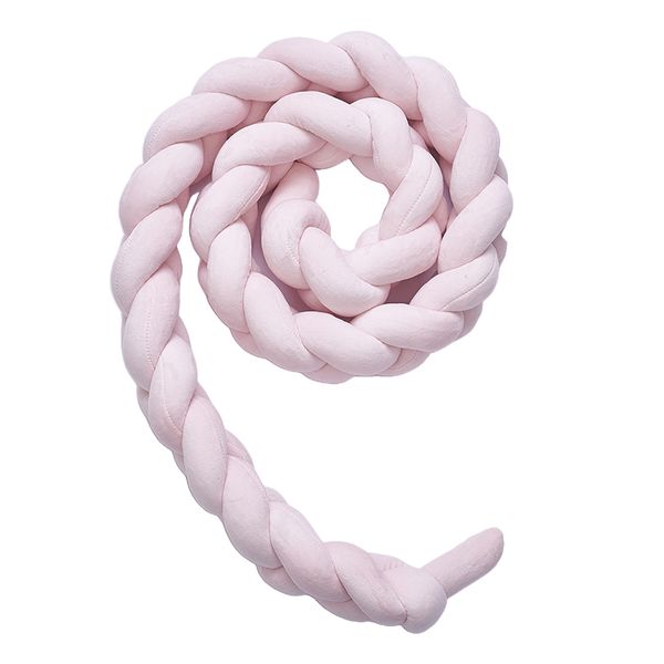 nordic style soft knot plush pillow braided baby sleep bumper