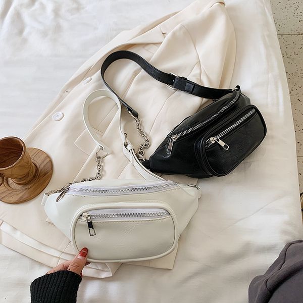 2020 womens party bag black white pu bag chest purse chains female fashion zipper small purse phone key pouch crossbody
2020 womens party bag black white pu bag chest purse chains female fashion zipper small purse phone key pouch crossbody