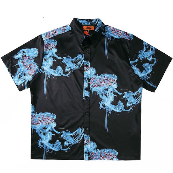 septhydrogen hip hop shirt streetwear blue fire smoke print mens hawaiian shirt loose oversize harajuku summer beach shirt short sleeve, White;black
septhydrogen hip hop shirt streetwear blue fire smoke print mens hawaiian shirt loose oversize harajuku summer beach shirt short sleeve, White;black