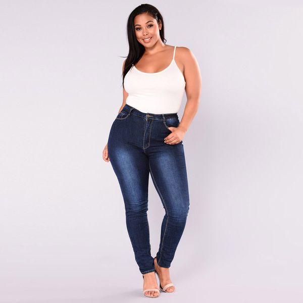 2xl-7xl women jeans fashion trend high-quality women plus size stretch slim denim skinny jeans pants high waist pencil trousers, Blue
2xl-7xl women jeans fashion trend high-quality women plus size stretch slim denim skinny jeans pants high waist pencil trousers, Blue