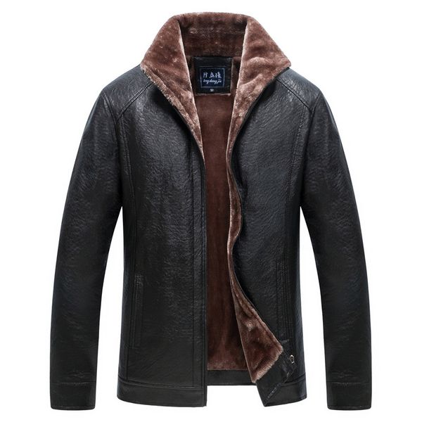 men business warm winter faux fur jacket new arrival leather fleece coats casual slim thick pu solid zipper male outerwear, Black
men business warm winter faux fur jacket new arrival leather fleece coats casual slim thick pu solid zipper male outerwear, Black