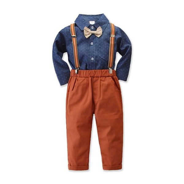 formal boys clothes baby suit with suspenders bowtie 2020 spring long-sleeves dot shirt + pants kids' suits 2-7 years children, White
formal boys clothes baby suit with suspenders bowtie 2020 spring long-sleeves dot shirt + pants kids' suits 2-7 years children, White