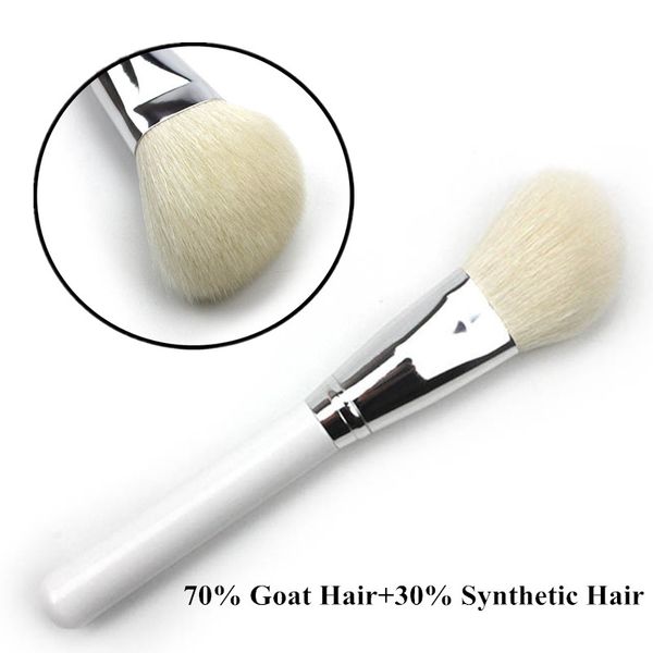 

1pc oblique angle tip brush oblique head goat hair makeup brush face cheek contour cosmetic powder foundation blush