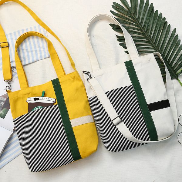 hazy beauty solid color woman canvas shopping bags eco cloth striped bag fashion totes grocery reusable girls school book bag
hazy beauty solid color woman canvas shopping bags eco cloth striped bag fashion totes grocery reusable girls school book bag
