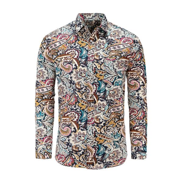 dioufond men's paisley print floral luxury fashion male shirt casual long sleeve button shirt for men rose printed floral shirts, White;black
dioufond men's paisley print floral luxury fashion male shirt casual long sleeve button shirt for men rose printed floral shirts, White;black