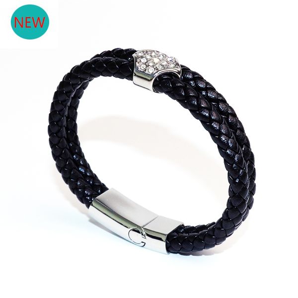 new leather bracelet stainless steel button bracelet&bangles double layers leather bracelets for women men bb048, Golden;silver
new leather bracelet stainless steel button bracelet&bangles double layers leather bracelets for women men bb048, Golden;silver