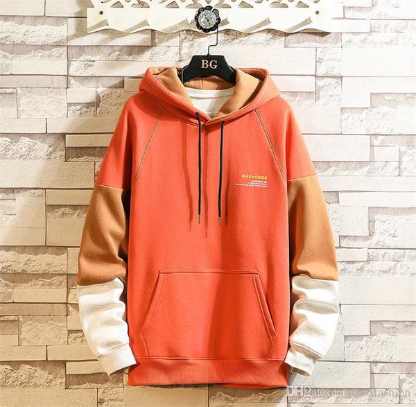 streetwears hooded pullover casual mens hoodies loose contrast color patchwork male spring fashion couple, Black
streetwears hooded pullover casual mens hoodies loose contrast color patchwork male spring fashion couple, Black