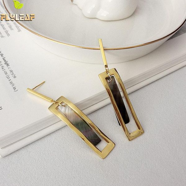 flyleaf geometric design long strip shell 18k gold drop earrings for women real 925 sterling silver fine earings fashion jewelry, Golden;silver
flyleaf geometric design long strip shell 18k gold drop earrings for women real 925 sterling silver fine earings fashion jewelry, Golden;silver