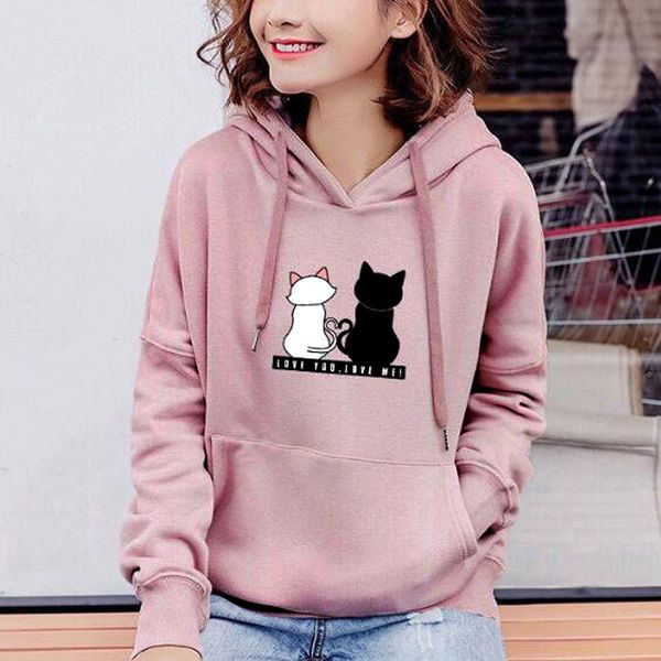autumn & winter women's warm hoodies casual loose solid color plush thick long sleeve plus size girl's, Black
autumn & winter women's warm hoodies casual loose solid color plush thick long sleeve plus size girl's, Black