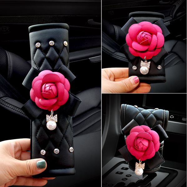 fashion camellia flower rhinestone handbrake cover gear shifter covers car seat belt covers car interior accessories women
fashion camellia flower rhinestone handbrake cover gear shifter covers car seat belt covers car interior accessories women