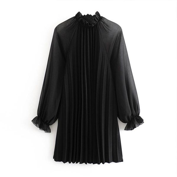 women black pleated dress spring butterfly long sleeve fashion mini dress see through ruffled collar casual female vestido, Black;gray
women black pleated dress spring butterfly long sleeve fashion mini dress see through ruffled collar casual female vestido, Black;gray