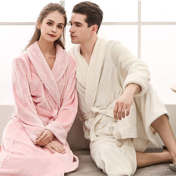 couple dressing 2018 bathrobe winter solid gown women men flannel bath robe sleepwear thick warm long female robe dropshipping
couple dressing 2018 bathrobe winter solid gown women men flannel bath robe sleepwear thick warm long female robe dropshipping