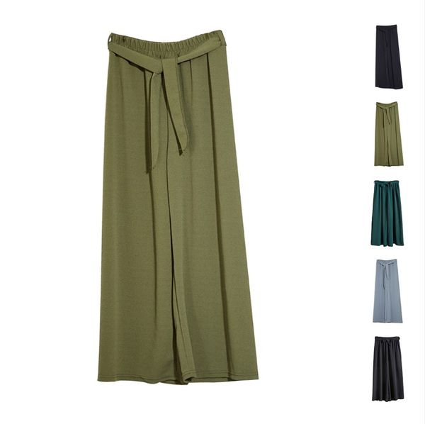 women high waist pants solid color straight leg loose casual ankle trousers, Black;white
women high waist pants solid color straight leg loose casual ankle trousers, Black;white