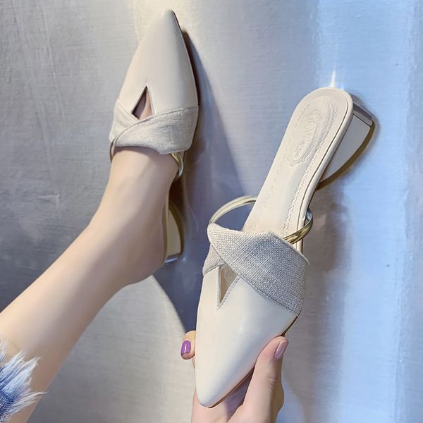 cover toe slippers women summer shoes woman 2020 loafers female mule low pantofle slides square heel pointed mules soft, Black
cover toe slippers women summer shoes woman 2020 loafers female mule low pantofle slides square heel pointed mules soft, Black