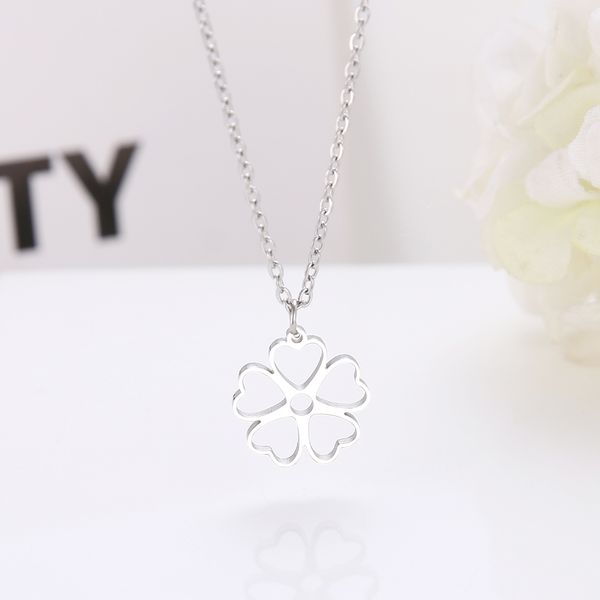 jewellery stainless steel necklace hollow flower gold and silver color pendant necklace engagement jewelry bridal for girls
jewellery stainless steel necklace hollow flower gold and silver color pendant necklace engagement jewelry bridal for girls