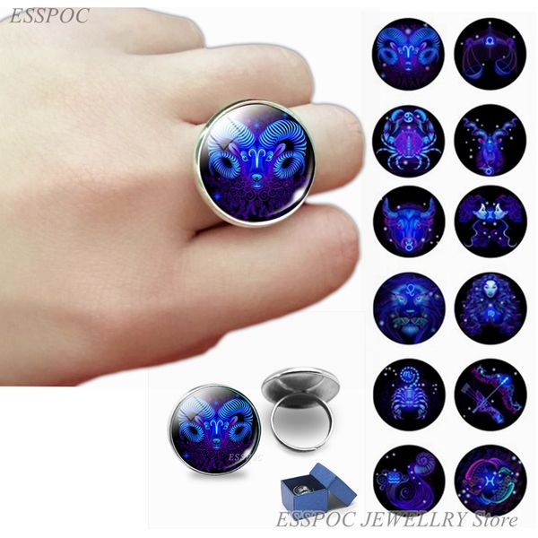 12 constellation ring zodiac art jewelry 20 mm ring glass cabochon silver rings sister friends jewelry for women birthday gifts, Golden;silver
12 constellation ring zodiac art jewelry 20 mm ring glass cabochon silver rings sister friends jewelry for women birthday gifts, Golden;silver