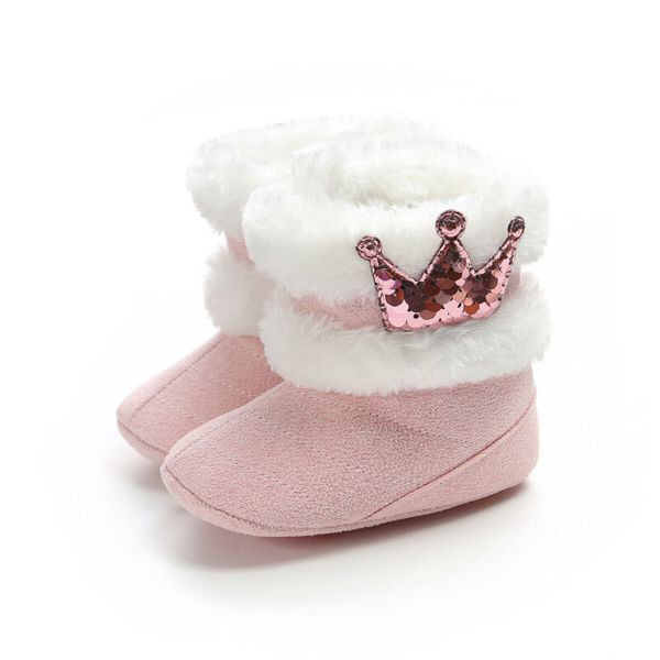 2019 new baby shoes toddler baby girl crown shoes soft crib sole newborn sequin crown fuzzy winter warm boots, Black;grey
2019 new baby shoes toddler baby girl crown shoes soft crib sole newborn sequin crown fuzzy winter warm boots, Black;grey