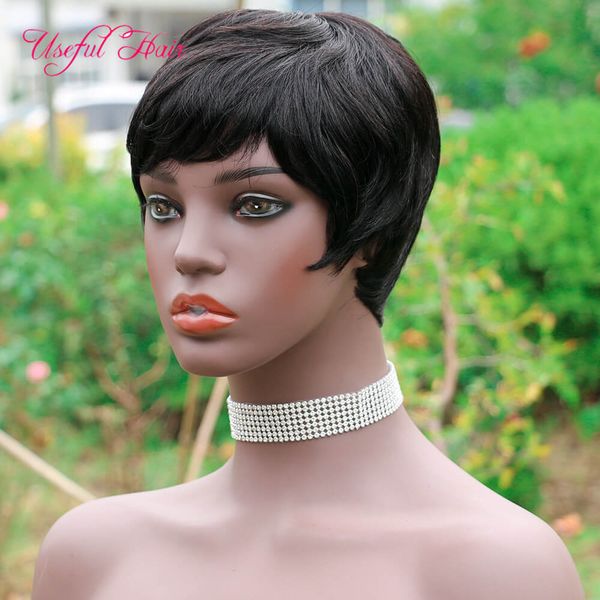 

short wig malaysian water wave short bob wigs with baby hair remy short wigs brazilian virgin hair human hair wigs wet and wavy, Black;brown