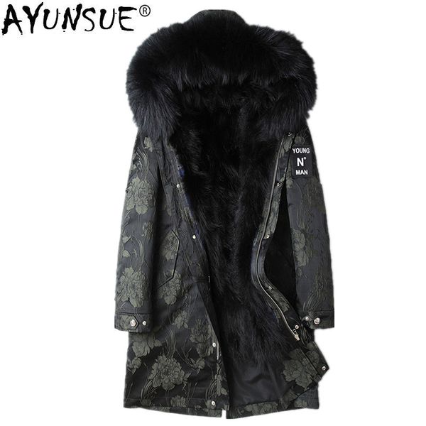 ayunsue 2019 parka homme fashion winter jacket men natural raccoon fur long coat mens plus size parkas 4xl mg-70-1801 my1476, Black
ayunsue 2019 parka homme fashion winter jacket men natural raccoon fur long coat mens plus size parkas 4xl mg-70-1801 my1476, Black