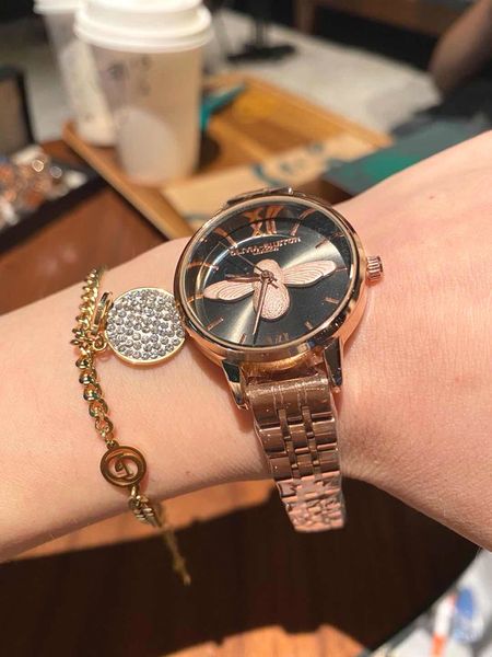 valentine's day gift fashion olivia bouton white black bee dial quartz womens watch stainless steel bracelet new lady watches, Slivery;brown 
valentine's day gift fashion olivia bouton white black bee dial quartz womens watch stainless steel bracelet new lady watches, Slivery;brown