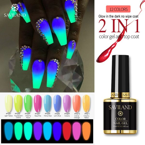 saviland luminous 2 in 1 color gel and coat 10ml soak off uv night glow gel nail polish for nails art design, Red;pink
saviland luminous 2 in 1 color gel and coat 10ml soak off uv night glow gel nail polish for nails art design, Red;pink