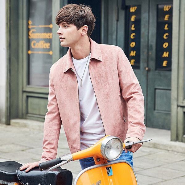 mens jackets and coats simple style pink fashion streetwear men clothes 2020 suede zipper turn-down collar rivet slim jacket 2xl, Black;brown
mens jackets and coats simple style pink fashion streetwear men clothes 2020 suede zipper turn-down collar rivet slim jacket 2xl, Black;brown