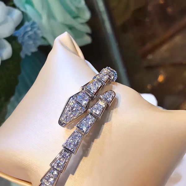 brand pure 925 sterling silver jewelry for women full stone bangle rose gold snake bangle party jewelry spring bracelet, Black
brand pure 925 sterling silver jewelry for women full stone bangle rose gold snake bangle party jewelry spring bracelet, Black