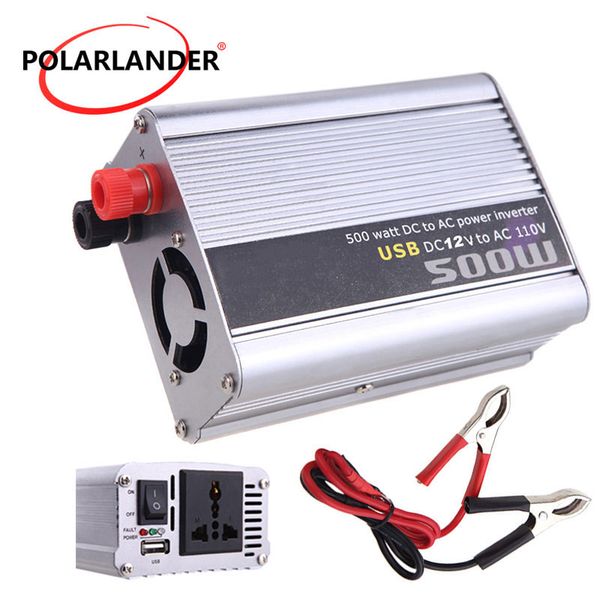 500w power dc car inverter 12/24v to ac 110/220v modified sine wave car power converter usb charger
500w power dc car inverter 12/24v to ac 110/220v modified sine wave car power converter usb charger