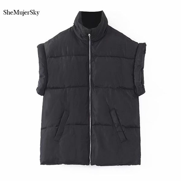 shemujersky cotton black vest women zipper gilet femme autumn winter waistcoat 2019 colete feminino, Black;white
shemujersky cotton black vest women zipper gilet femme autumn winter waistcoat 2019 colete feminino, Black;white