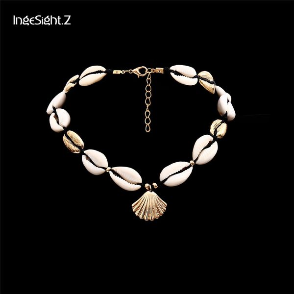 ingesight.z gold silver color sea shell choker necklace handmade adjustable friendship necklace bohemia for women summer jewelry, Golden;silver
ingesight.z gold silver color sea shell choker necklace handmade adjustable friendship necklace bohemia for women summer jewelry, Golden;silver