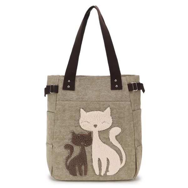 ladies' canvas bag women shoulder bags female cute cat handbag casual totes lady college school books bag shopping bag for girls
ladies' canvas bag women shoulder bags female cute cat handbag casual totes lady college school books bag shopping bag for girls