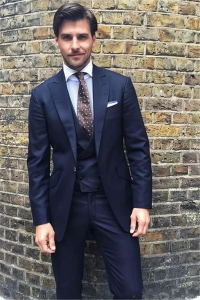 new style navy blue groom tuxedos peak lapel groomsmen mens wedding dress popular man jacket blazer 3piece suit(jacket+pants+vest+tie) 784, Black;gray
new style navy blue groom tuxedos peak lapel groomsmen mens wedding dress popular man jacket blazer 3piece suit(jacket+pants+vest+tie) 784, Black;gray