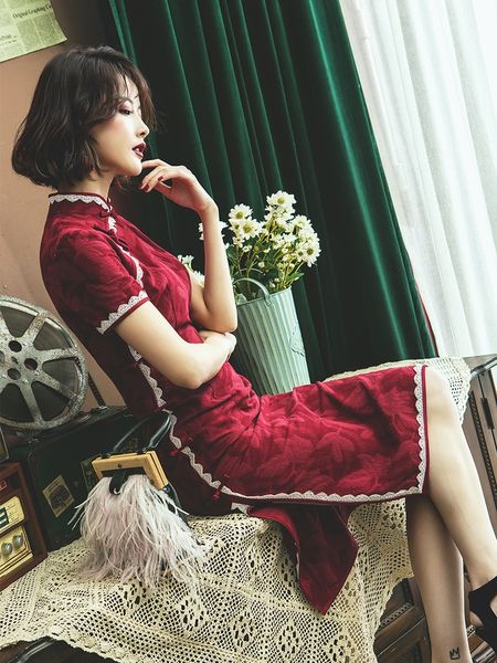 2019 китайское платье qipao сатин халат красный вечерние платья cheongsam кружева вышивка традиционный винтаж qipao свадьба чонсам, Red
2019 китайское платье qipao сатин халат красный вечерние платья cheongsam кружева вышивка традиционный винтаж qipao свадьба чонсам, Red
