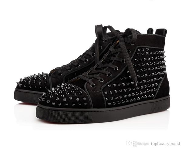 wholesale italy brand sneakers red bottom men shoes full spiked high cut genuine leather red sole studs sneaker white black in stock
wholesale italy brand sneakers red bottom men shoes full spiked high cut genuine leather red sole studs sneaker white black in stock