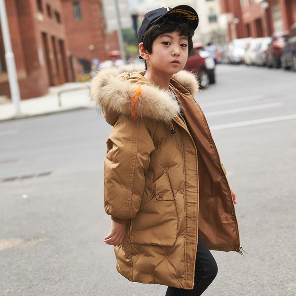 children's down jacket long style new boys and girls korean version of thickened white duck down jacket, Blue;gray
children's down jacket long style new boys and girls korean version of thickened white duck down jacket, Blue;gray
