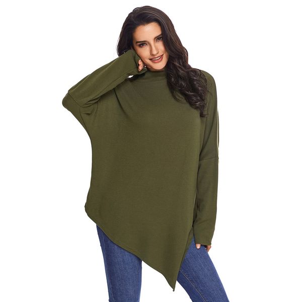 female irregular 2018 tunic shirt autumn winter women long sleeve shirts loose solid blusas plus size, White
female irregular 2018 tunic shirt autumn winter women long sleeve shirts loose solid blusas plus size, White