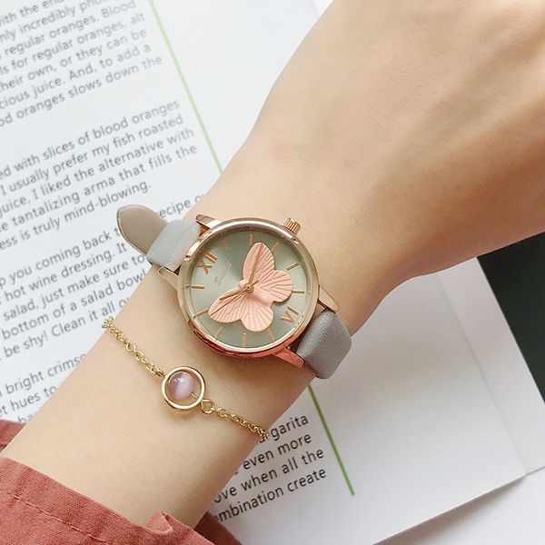 3d butterfly creative leisure unique women quartz watch simple ladies dress watch female elegant casual watches, Slivery;brown
3d butterfly creative leisure unique women quartz watch simple ladies dress watch female elegant casual watches, Slivery;brown