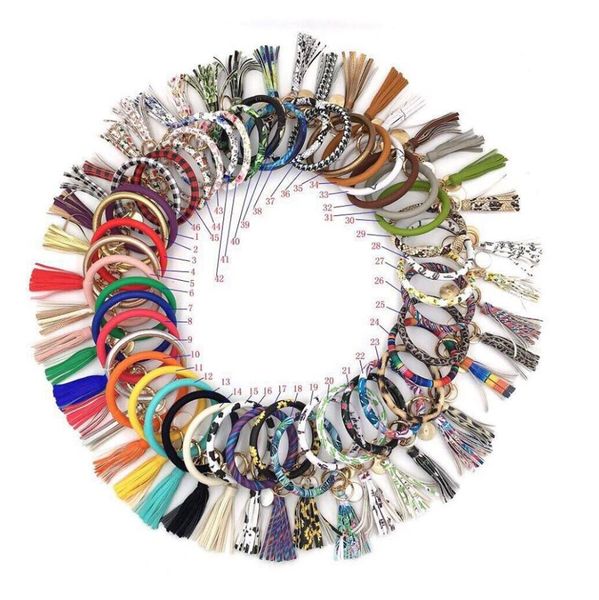cross-border fashion trend bracelet pu leather disc drip oil tassel pendant keychain, Golden;silver
cross-border fashion trend bracelet pu leather disc drip oil tassel pendant keychain, Golden;silver