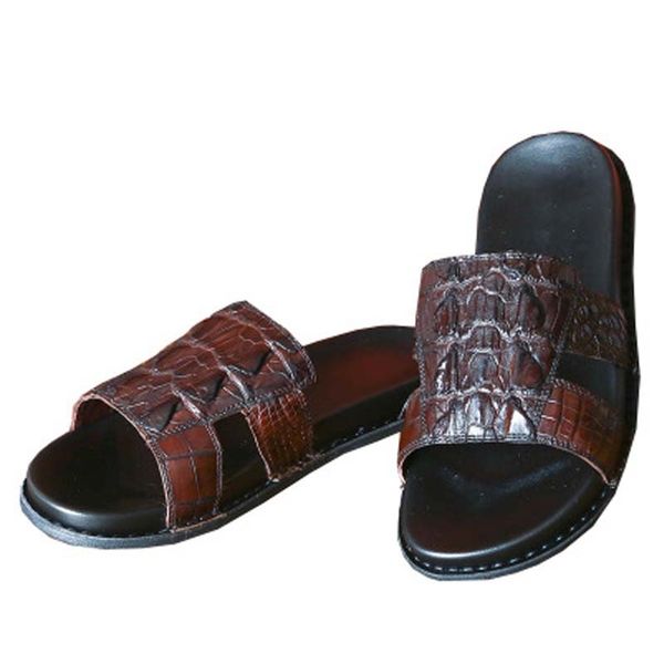 slippers ourui arrival true real crocodile leather male leisure genuine summer sandals men, Black
slippers ourui arrival true real crocodile leather male leisure genuine summer sandals men, Black